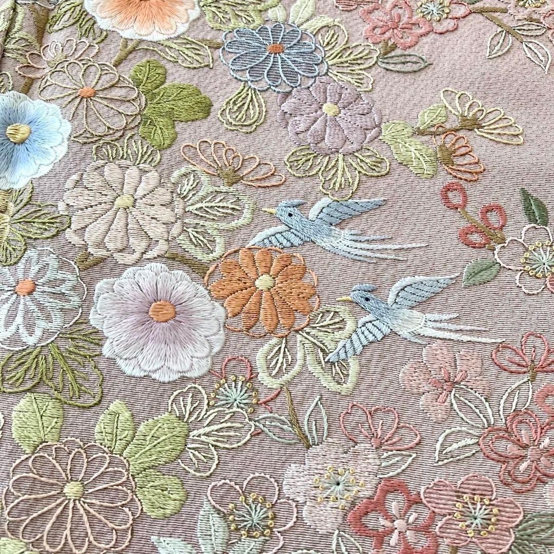 蘇州刺繍 訪問着 付下げ 正絹 着物 フルセット可 入学式　卒業式 礼装