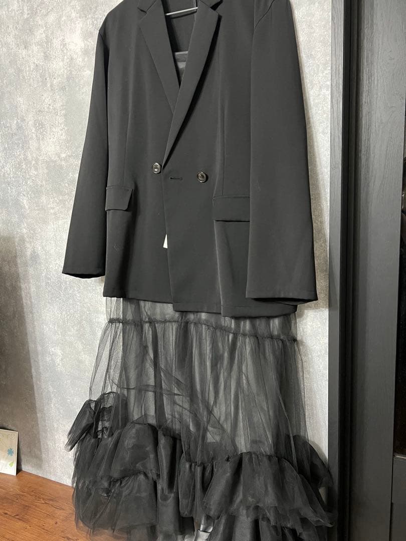 ＊新品タグ付き美品＊ANDRESD ボリュームチュールジャケットセットドレス