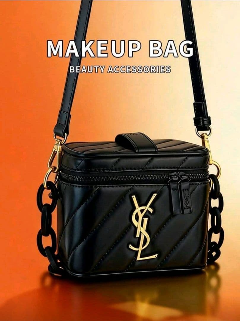 Yves Saint Laurent レディース用ブラック長方形ショルダーバッグ