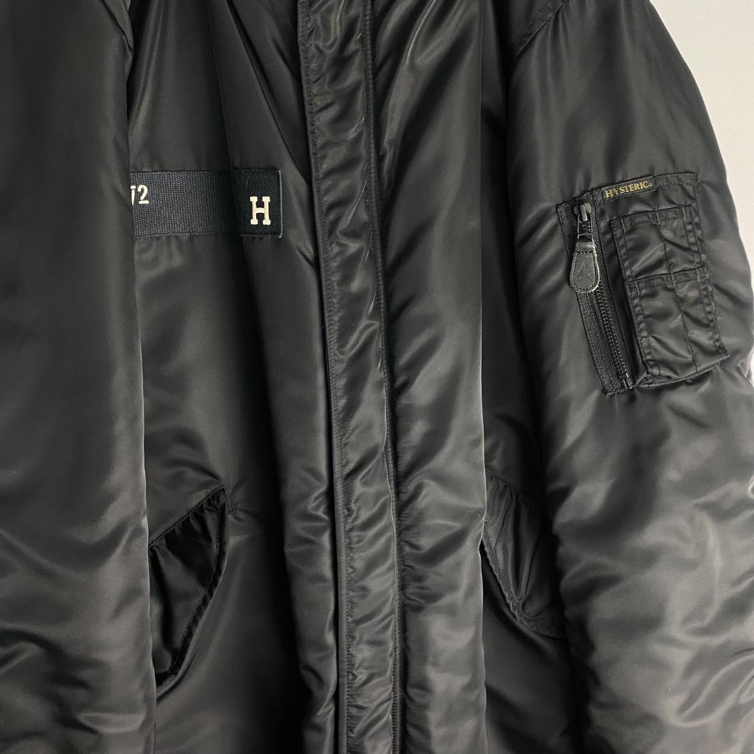 ヒステリックグラマー　モッズコート　プリマロフトエアフォース　ブラック　M