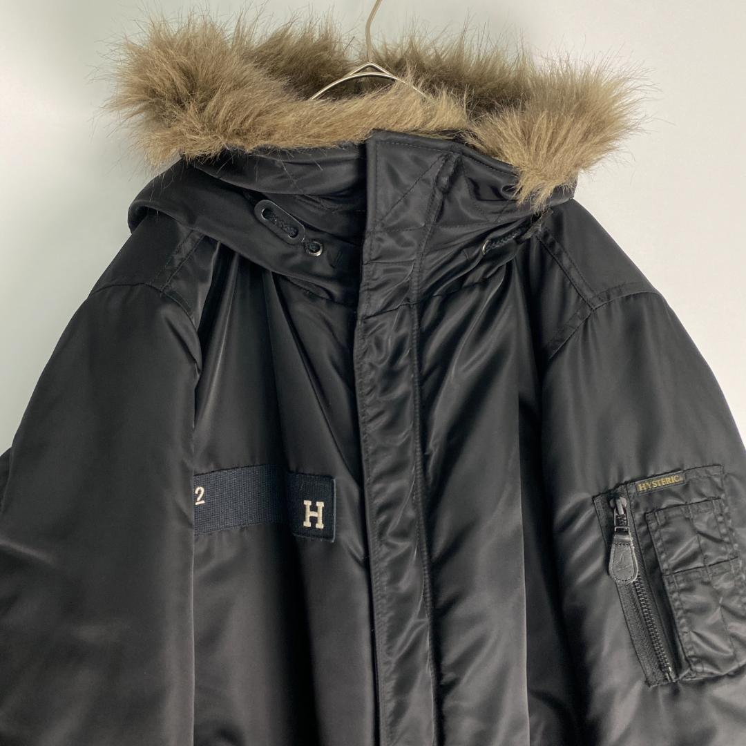 ヒステリックグラマー　モッズコート　プリマロフトエアフォース　ブラック　M