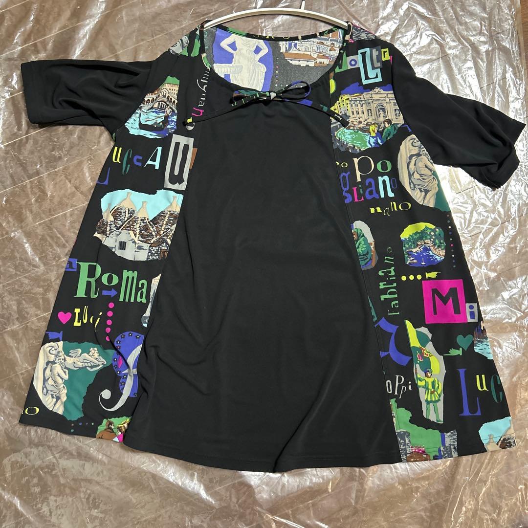 ス*ん様 トクアートプリント 半袖チュニック