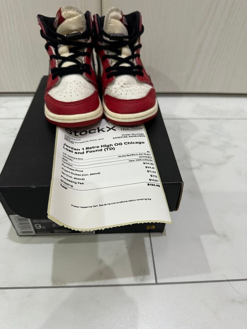 その他 Jordan1 Chicago Lost and Found TD