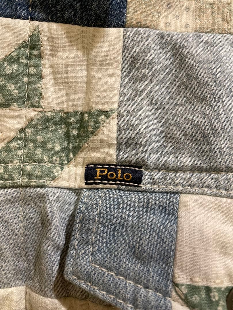 POLO RalphLauren ラルフローレン　パッチワーク　デニム　Gジャン
