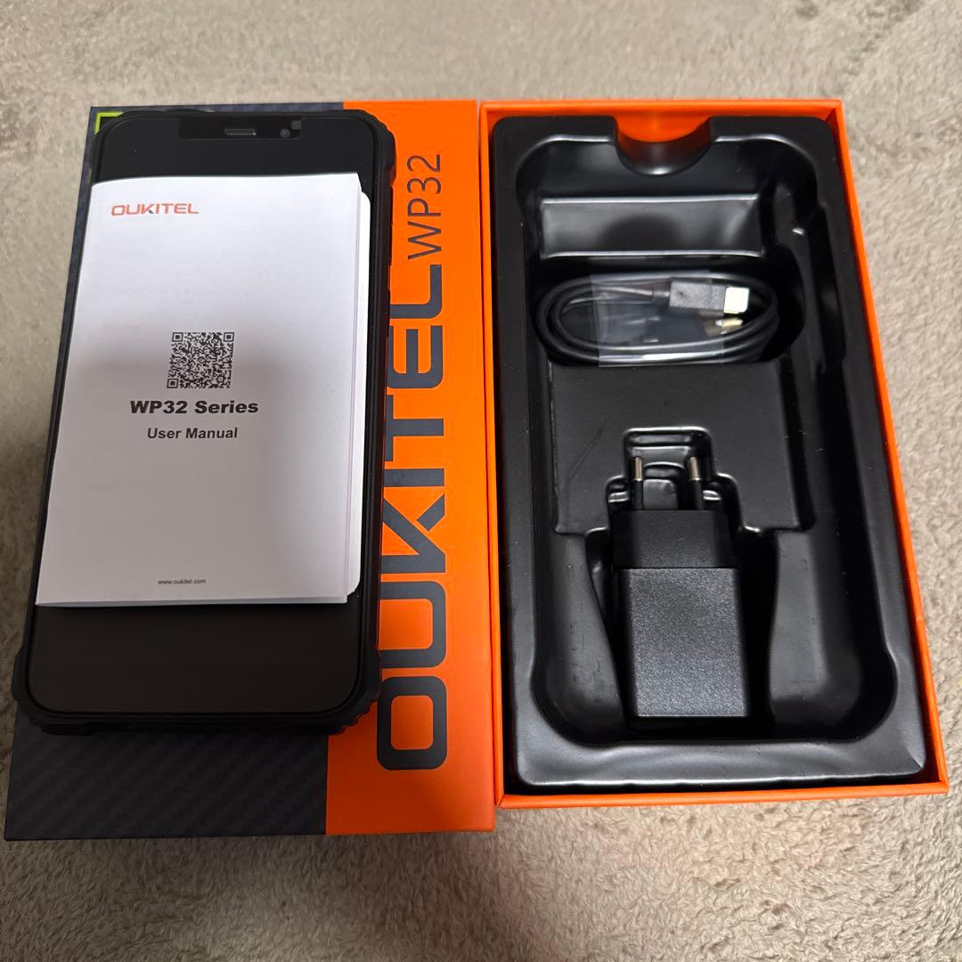 Oukitel WP32 128GB/16GB 防水スマホブラック/グリーン