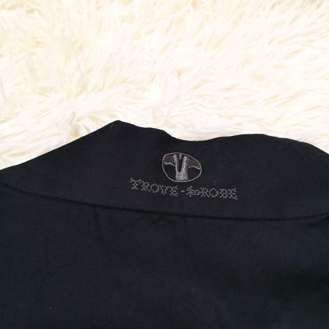 和ROBE Trove 羽織り　ジャケット　ノーカラー　袴　甚平　黒　2