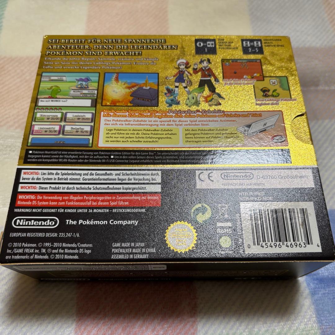 ポケモン ハートゴールド ドイツ語 未使用のポケウォーカー付き