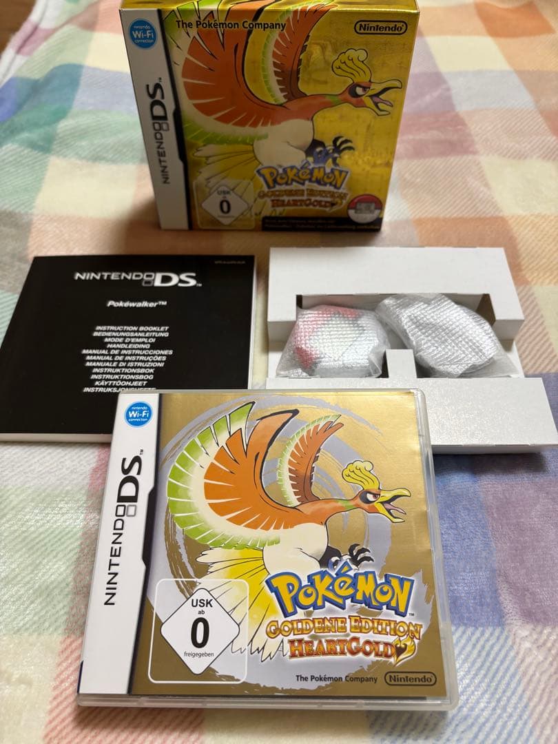 ポケモン ハートゴールド ドイツ語 未使用のポケウォーカー付き