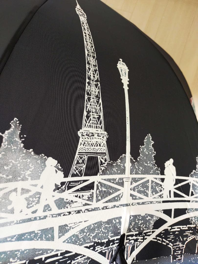 ☆新価格☆ Guy de Jean 長傘 雨/日傘兼用 PARIS（ノアール）