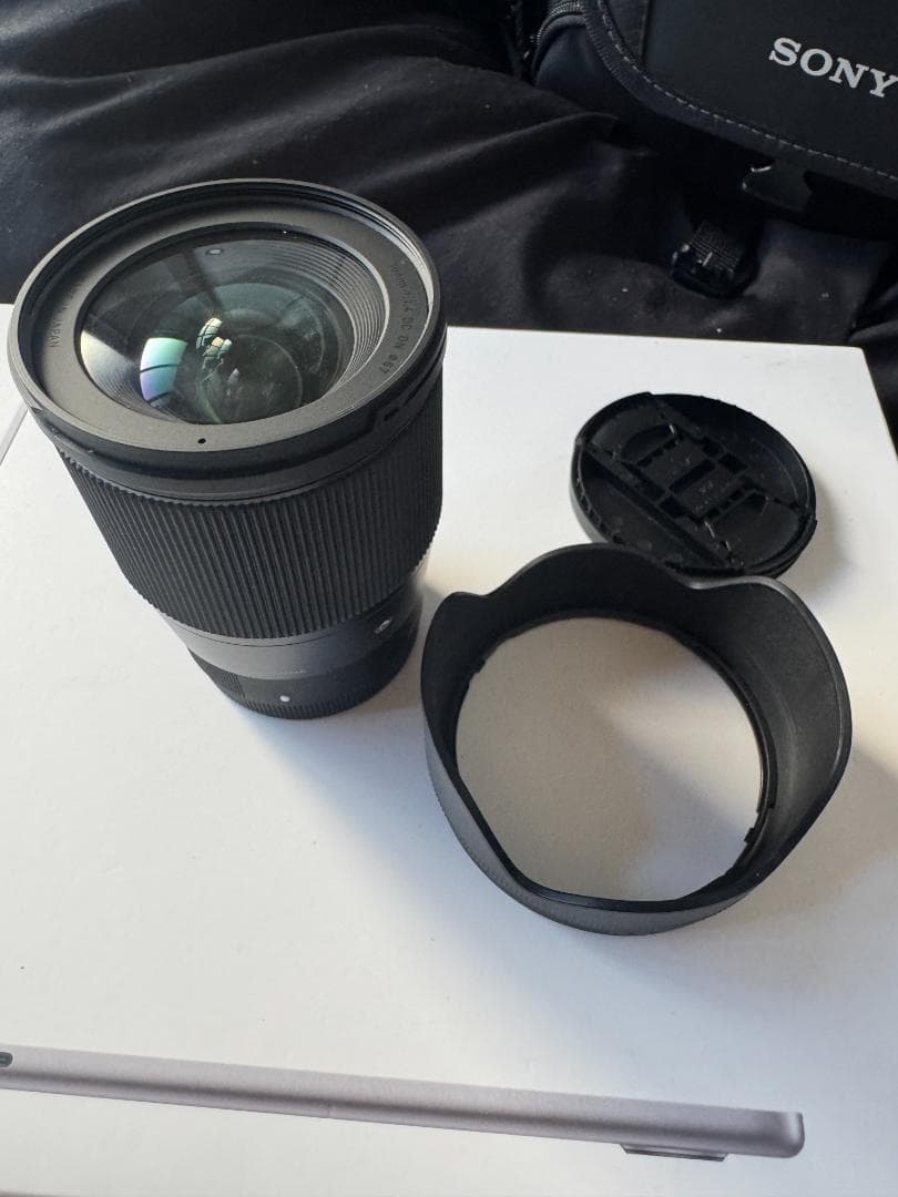 SIGMA 16mm F1.4 DC DN Eマウント 美品 フードキャップ付き