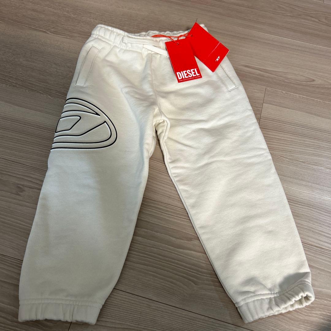 レア✨DIESEL ホワイト スウェットパンツ 106cm