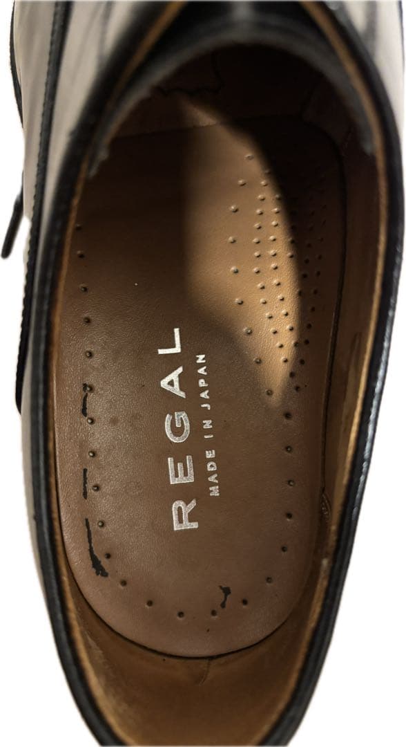 【美品】REGAL リーガル 315R ストレートチップ ブラック 24.0