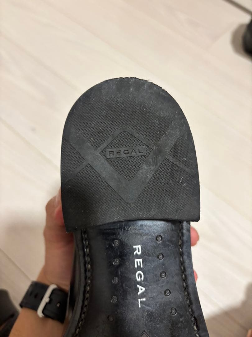 【美品】REGAL リーガル 315R ストレートチップ ブラック 24.0