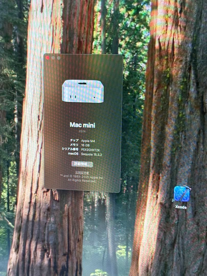 M4 Mac mini、16GB/256GB