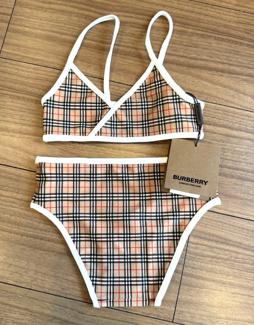 BURBERRY アーカイブベージュチェック 4Y 水着