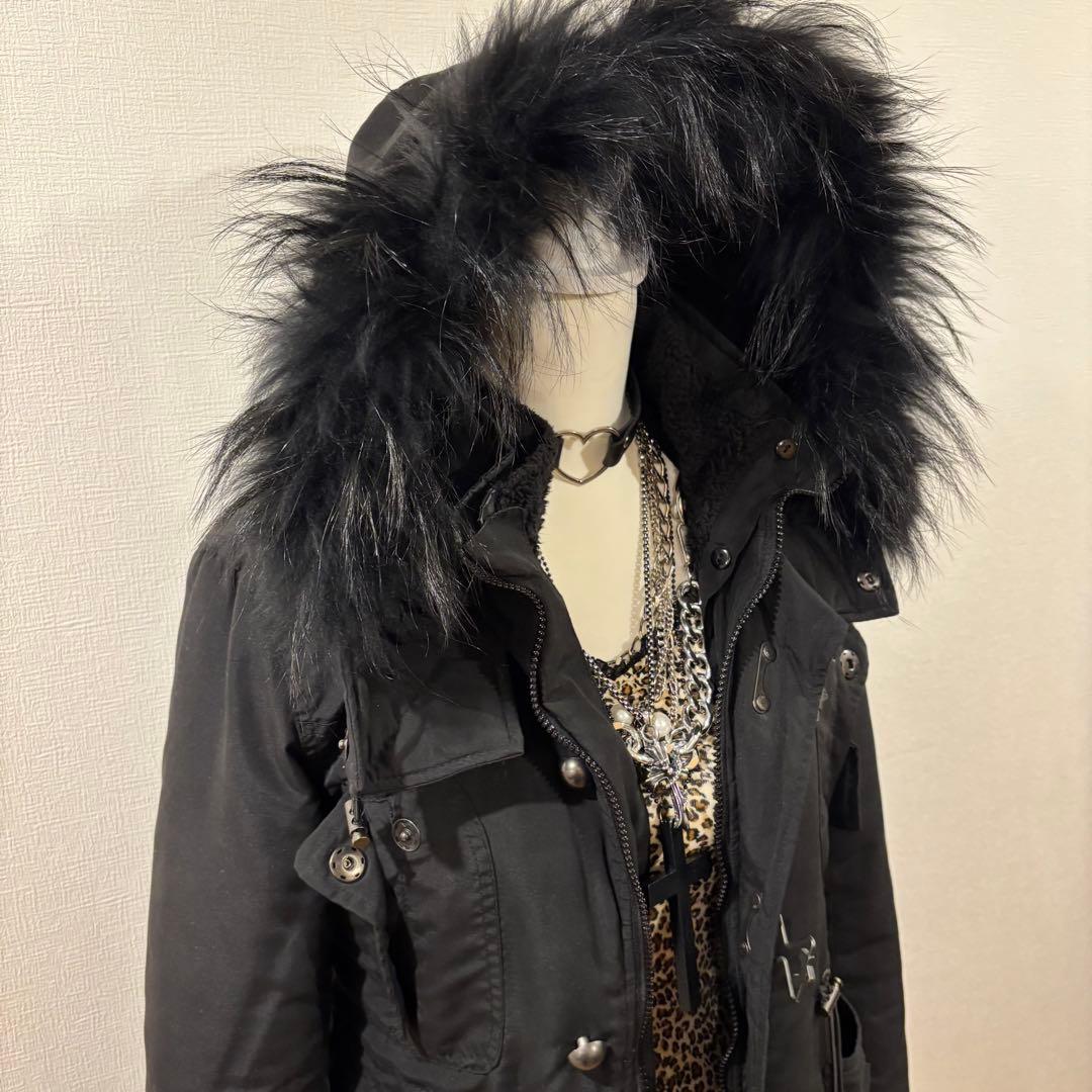 平成ギャル y2k ファーコート　グランジ　ダークコア　NANA ギミック