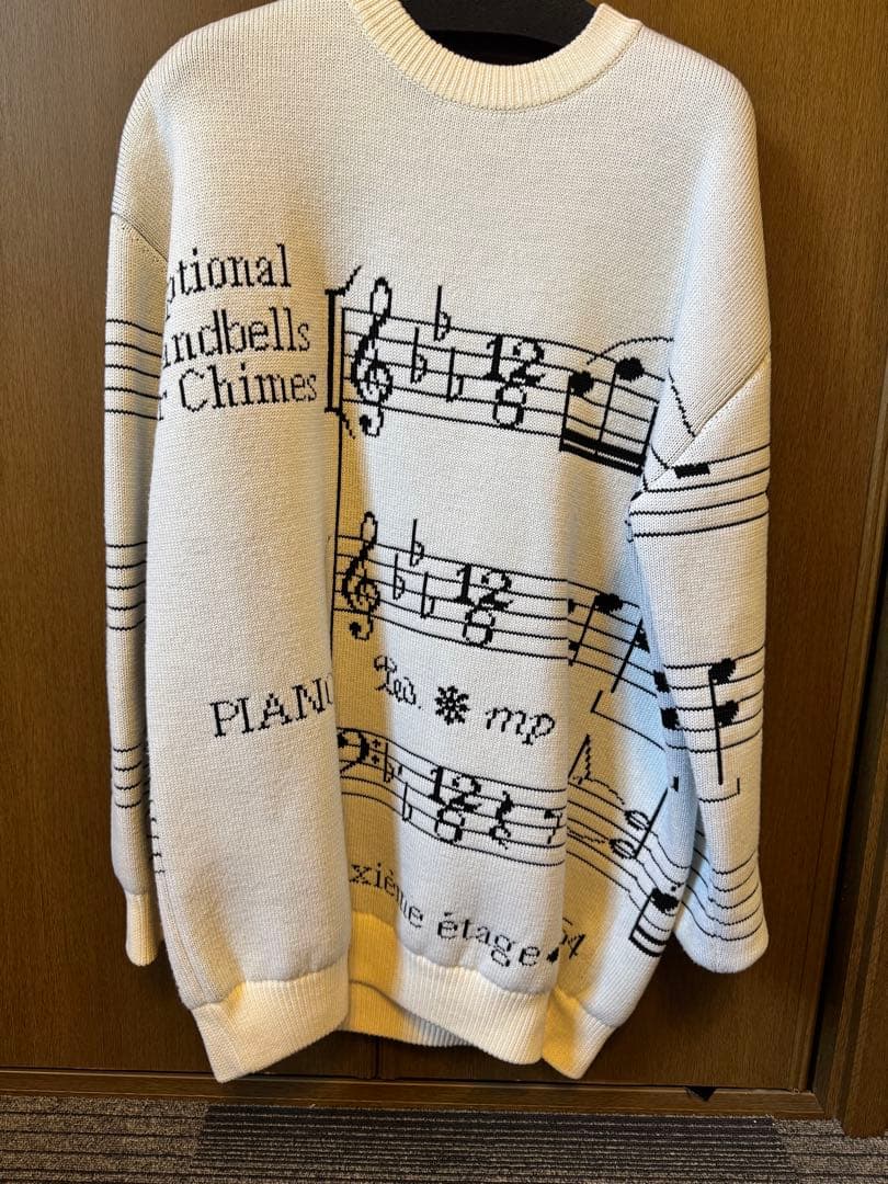 ルイ・ヴィトン 音符柄ニット LOUIS VUITTON XS