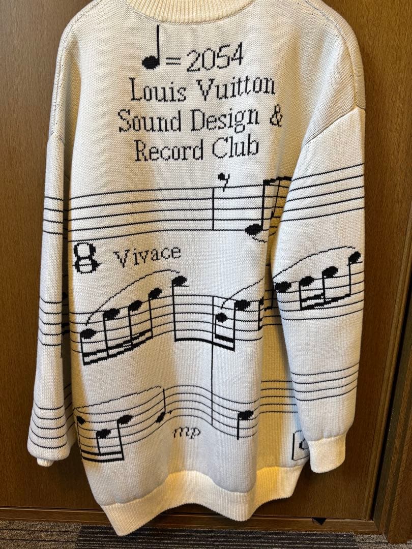 ルイ・ヴィトン 音符柄ニット LOUIS VUITTON XS