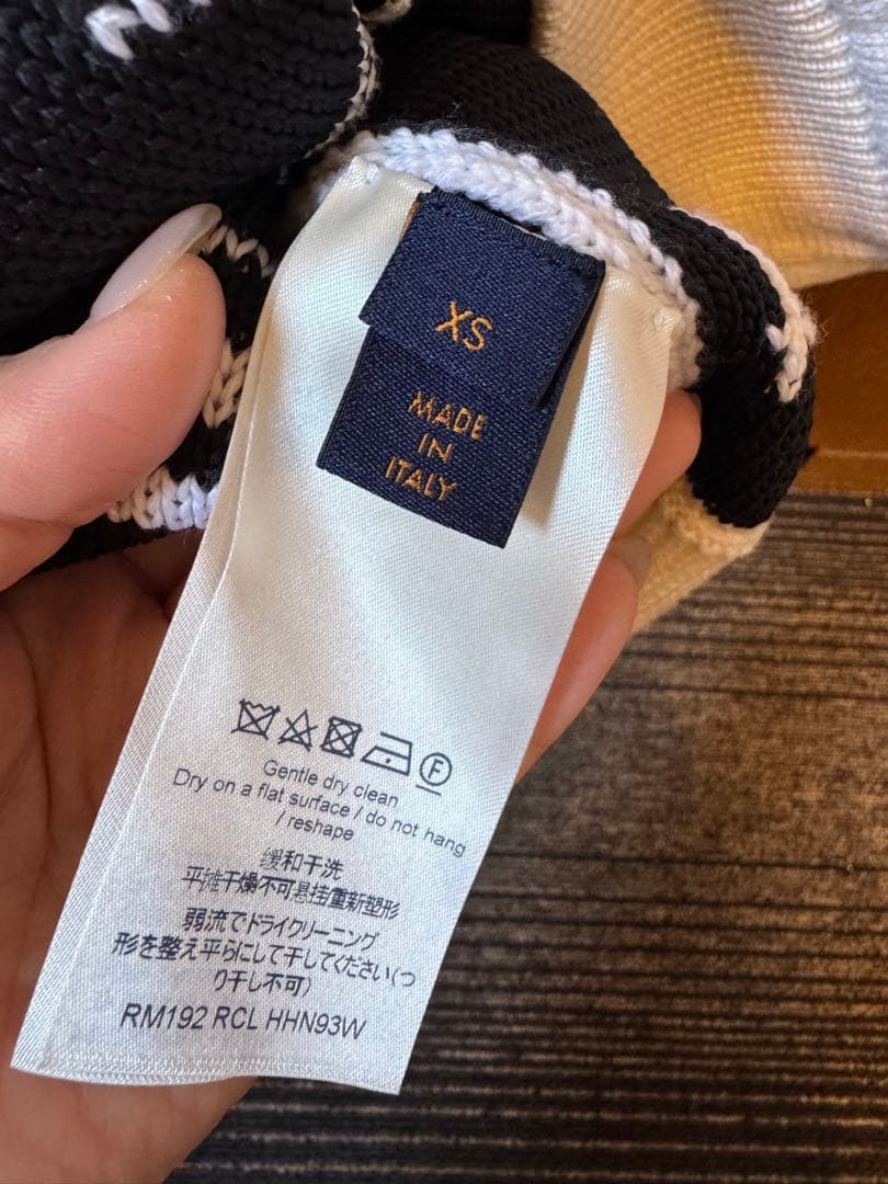 ルイ・ヴィトン 音符柄ニット LOUIS VUITTON XS