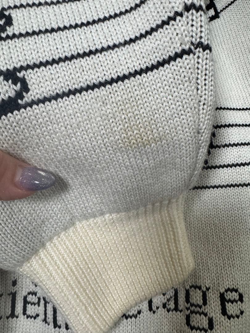 ルイ・ヴィトン 音符柄ニット LOUIS VUITTON XS