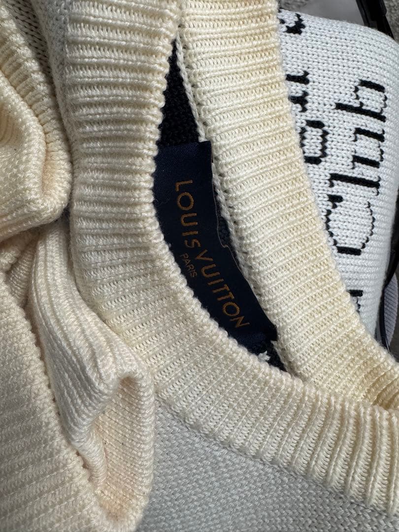 ルイ・ヴィトン 音符柄ニット LOUIS VUITTON XS