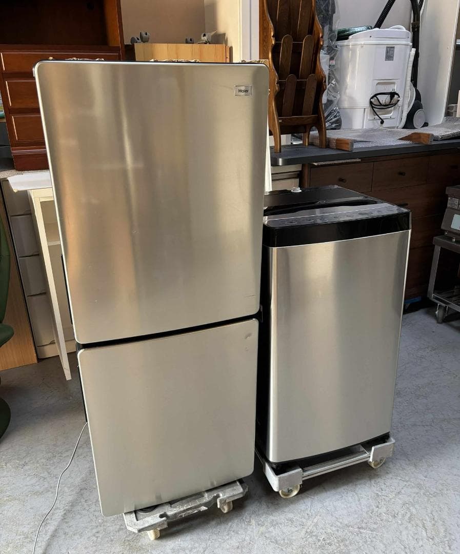 新生活向けHAIER ハイアール 2ドア冷蔵庫＆5.5Kg 洗濯機 2点セット