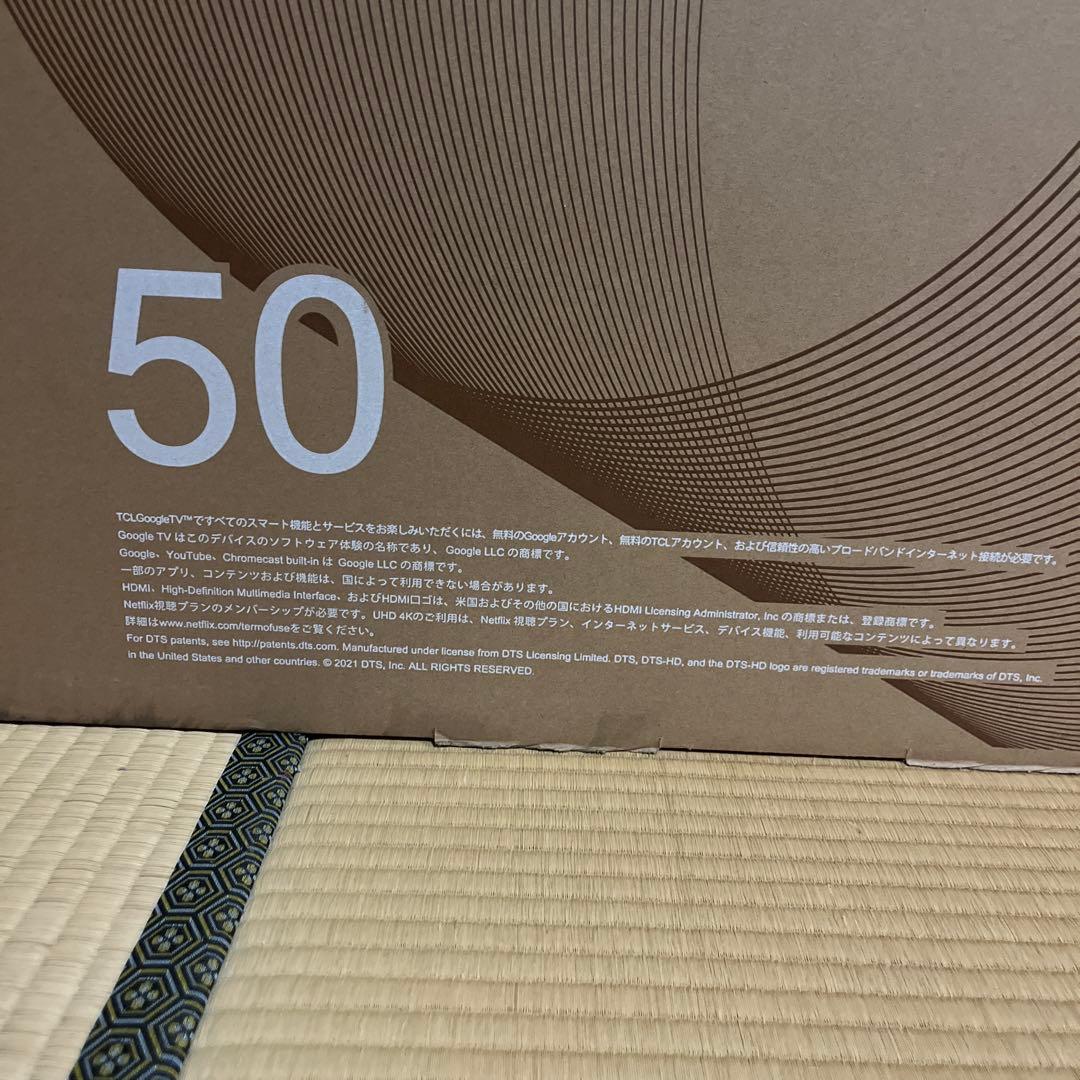 未使用★TCL★50インチ★4Kスマート液晶TV