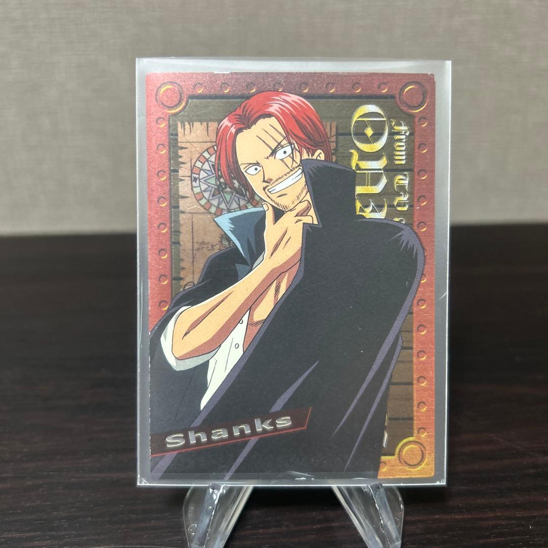 ワンピース　アマダ　エッチングカード　シャンクス　当時物　貴重