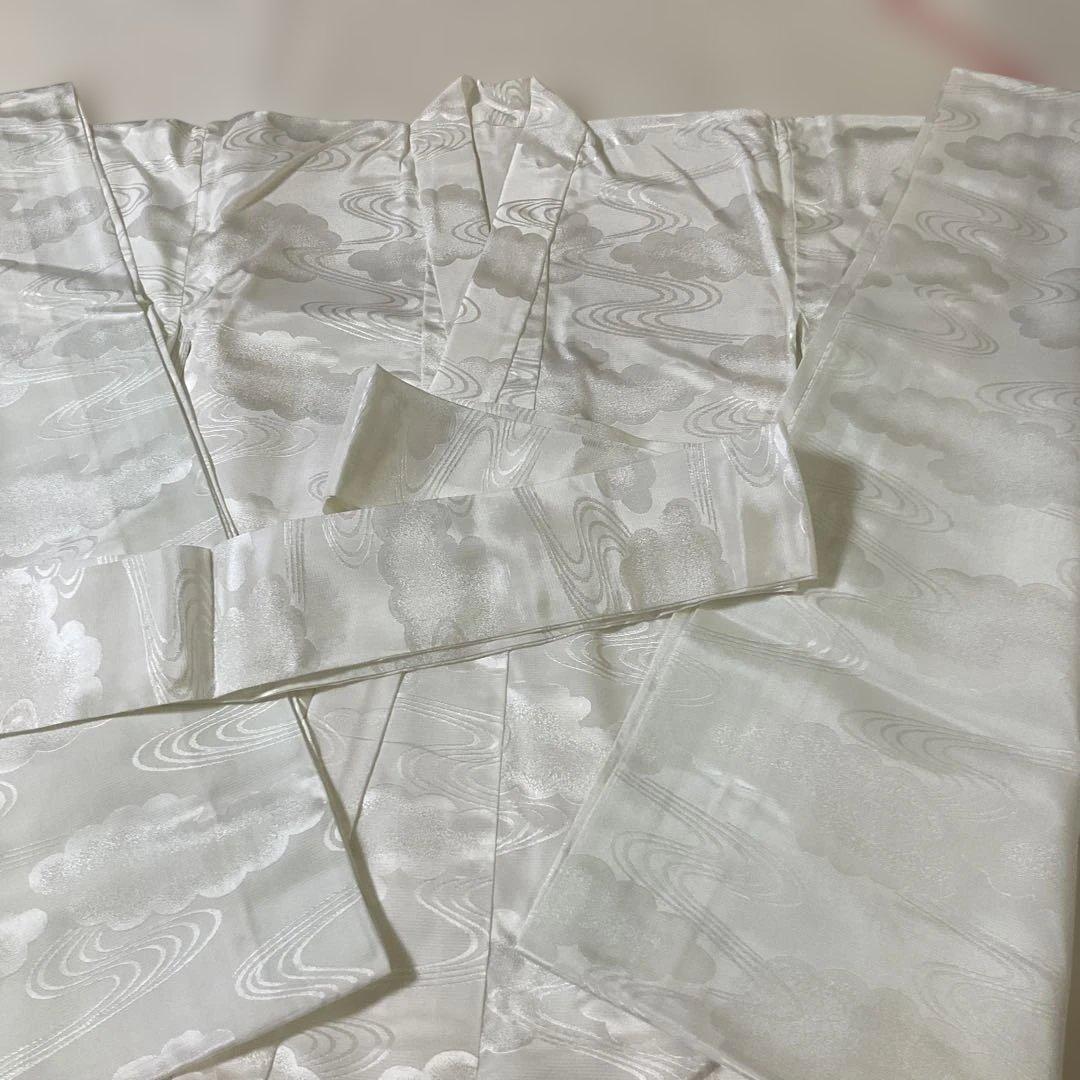 子供着物　男の子　祝い着　熨斗目　鷹　宝船　荒波　美品