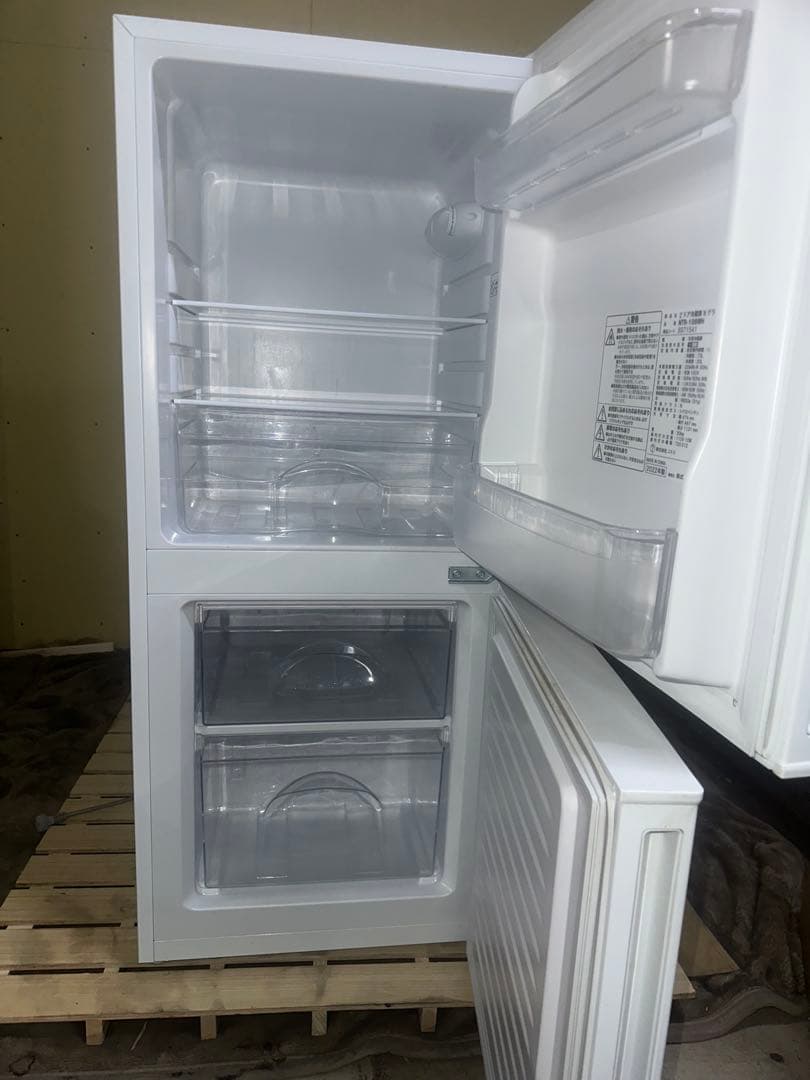 ホワイト 2ドア冷蔵庫 冷凍室付き