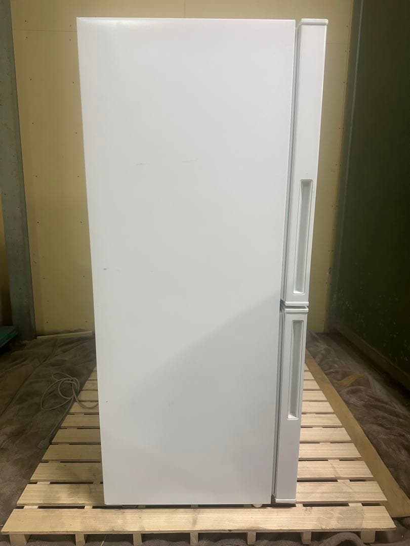 ホワイト 2ドア冷蔵庫 冷凍室付き