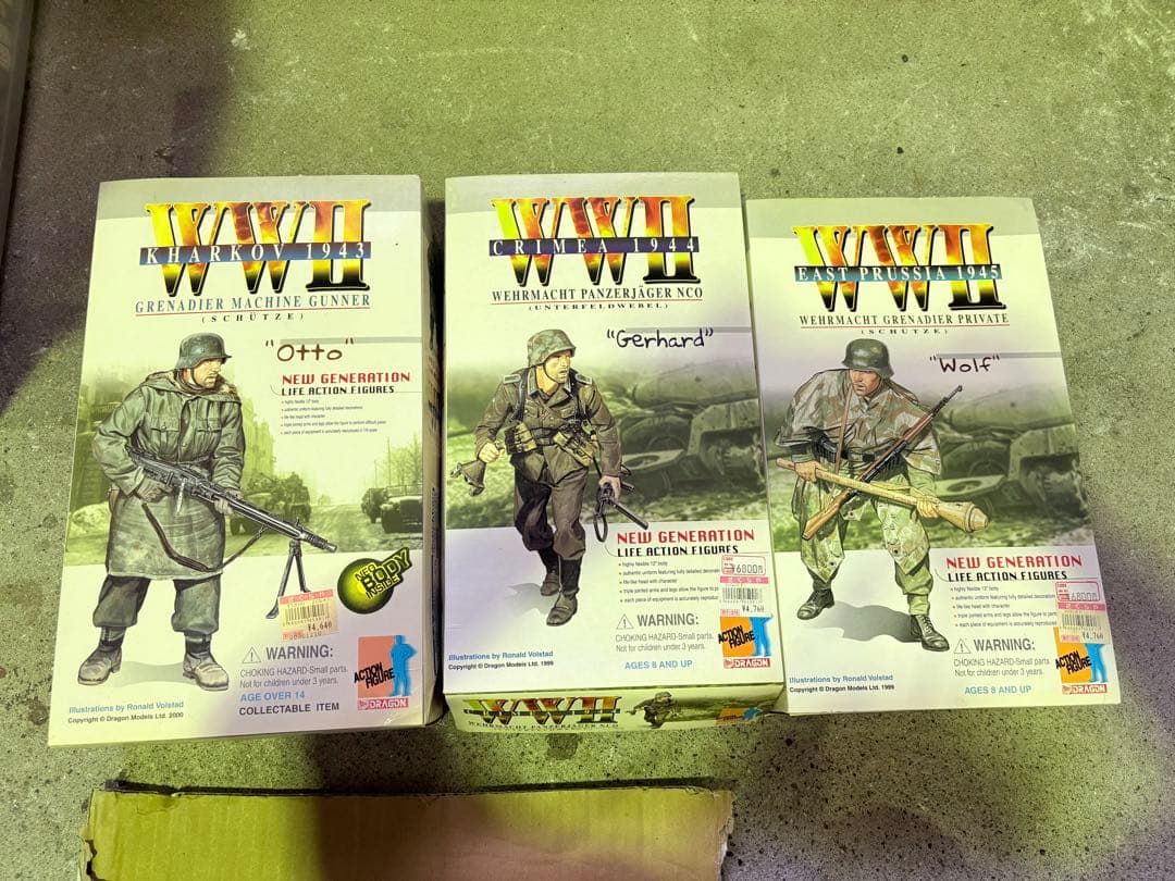 S528 ドラゴンモデル　1/6 アクションフィギュア 3個まとめ