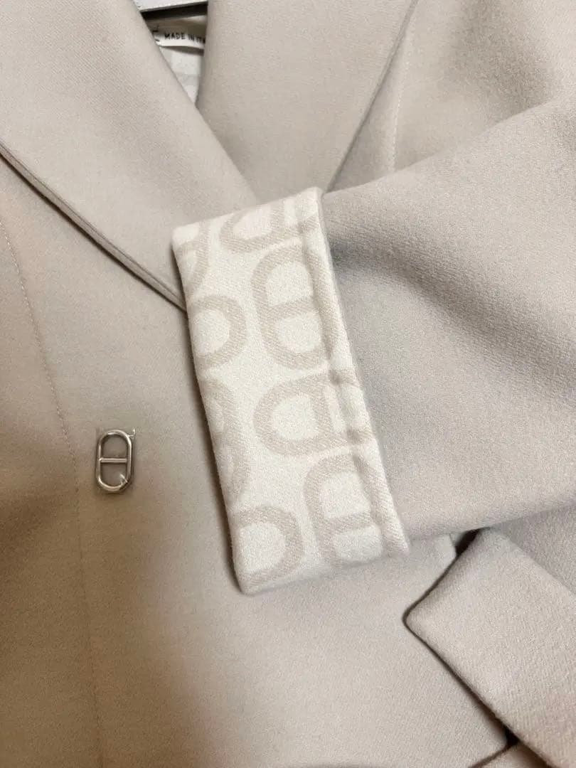 ダ*@様 HERMES 2025SS 《シェーヌ・ダンクル》 ピーコート 34