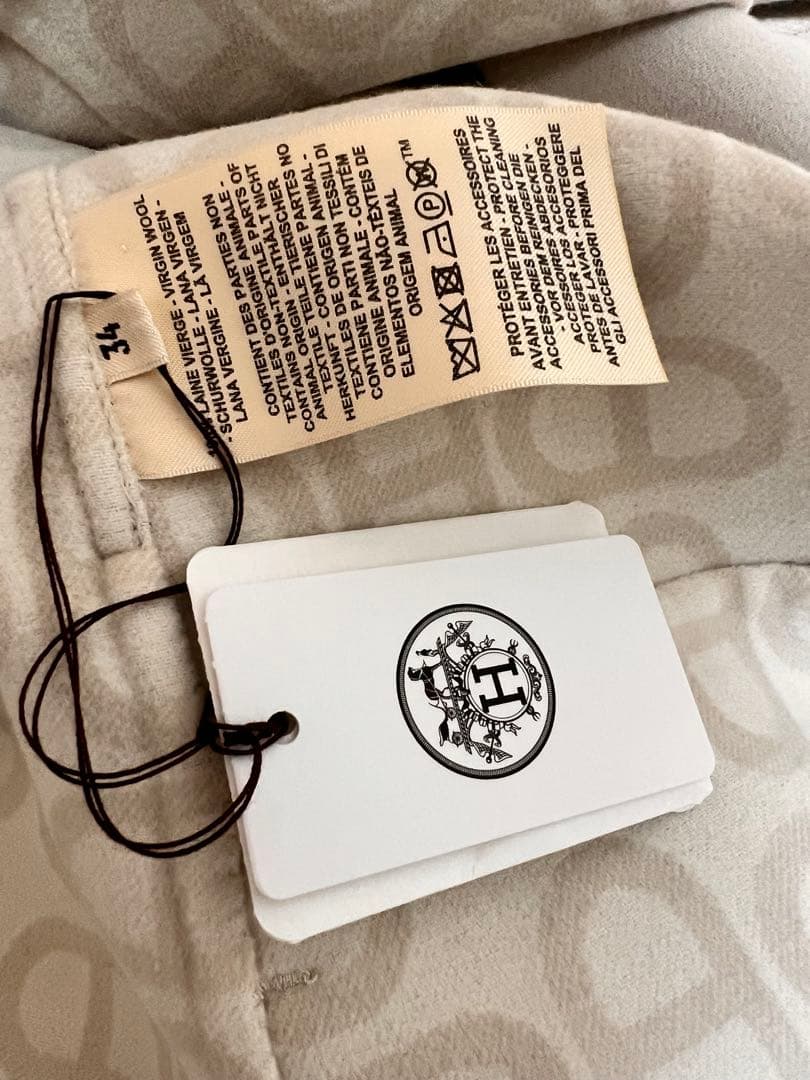 ダ*@様 HERMES 2025SS 《シェーヌ・ダンクル》 ピーコート 34