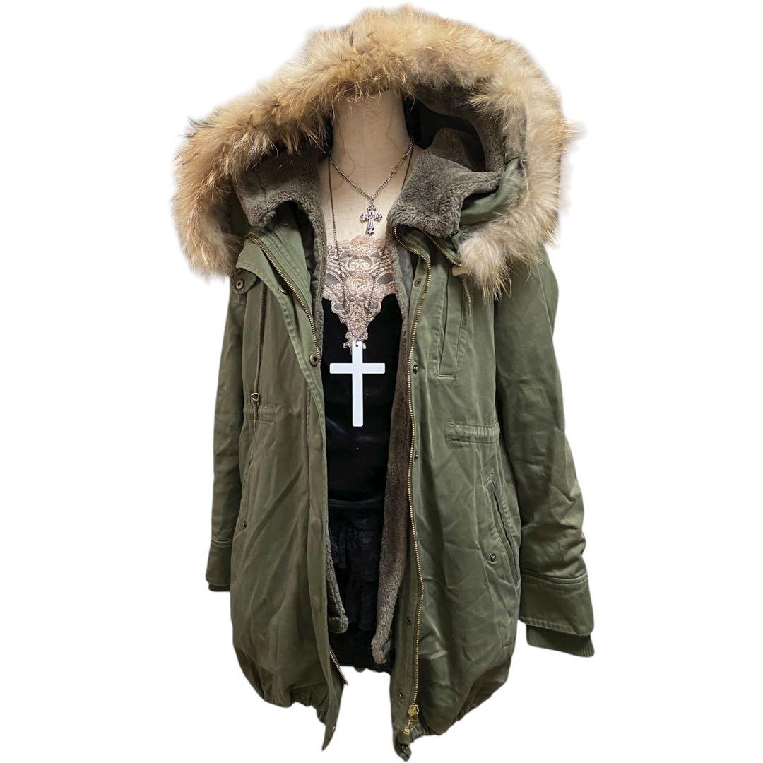 Y2K モッズコート ファー 平成ギャル archive ミリタリー お兄系