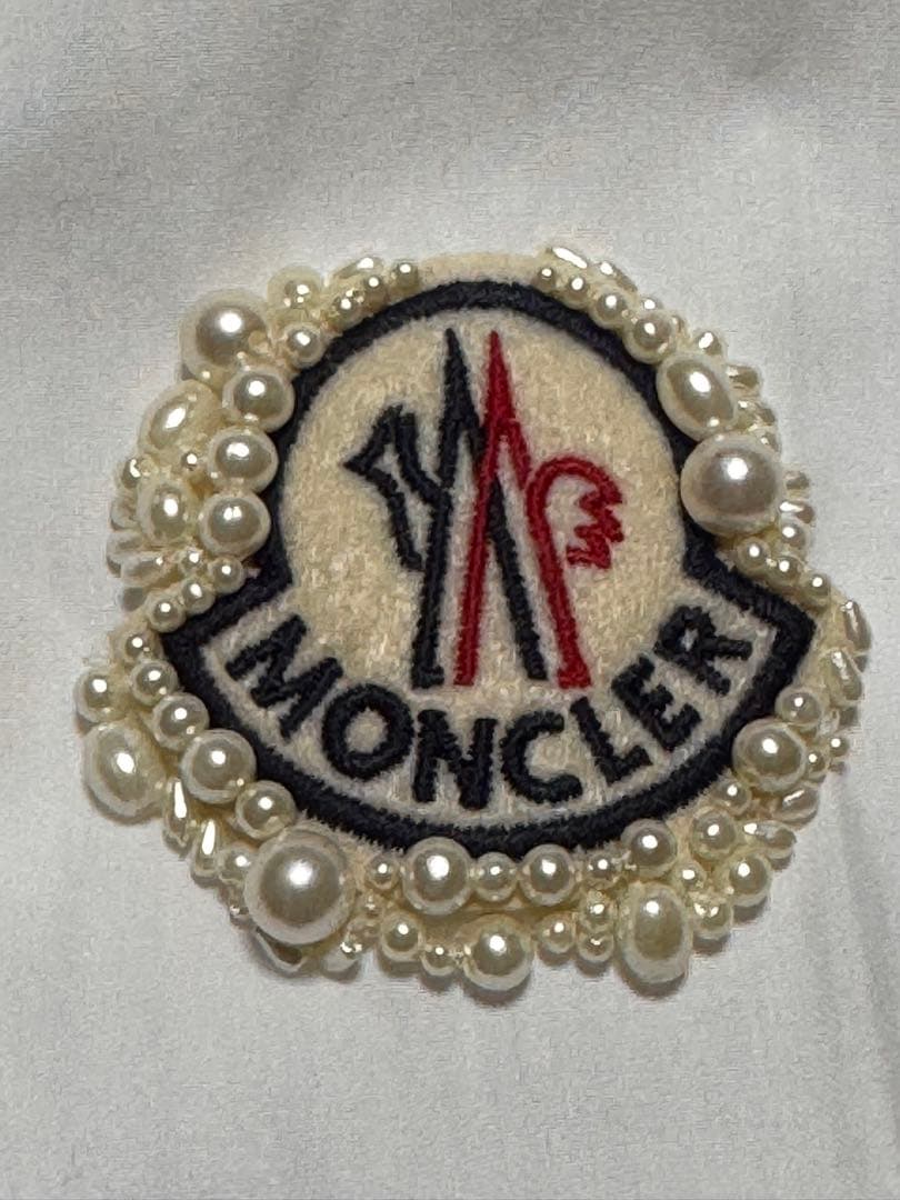 Monclerモンクレール シモーネロシャ パールロゴ レース オーバーシャツS