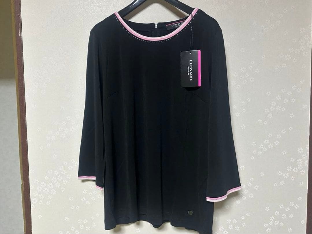 LEONARD カットソー 7分袖 未使用 タグ付 カンカン LL サイズ42