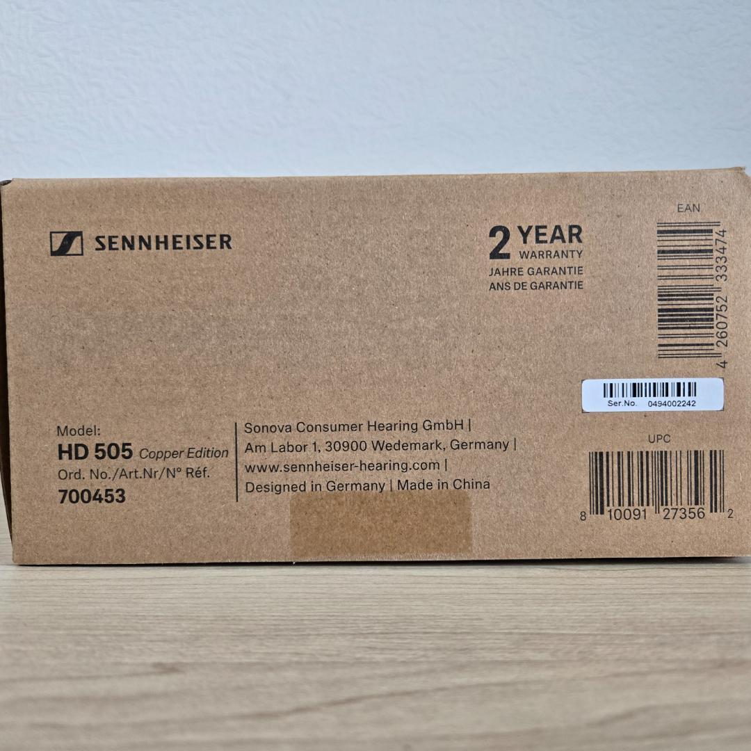 【ほぼ新品】Sennheiser HD 505 Copper Edition