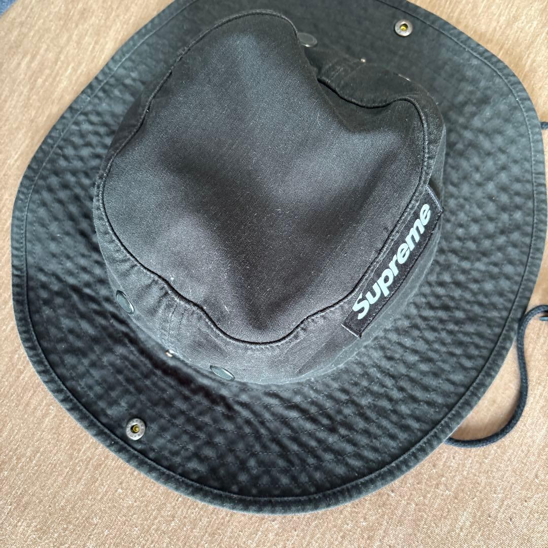 supreme ハット　ブラック
