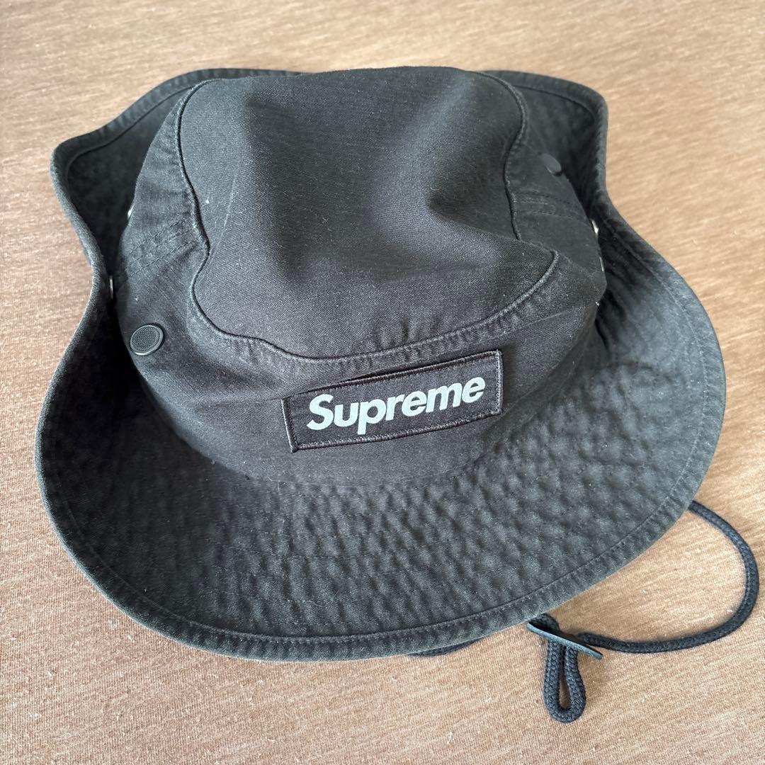 supreme ハット　ブラック