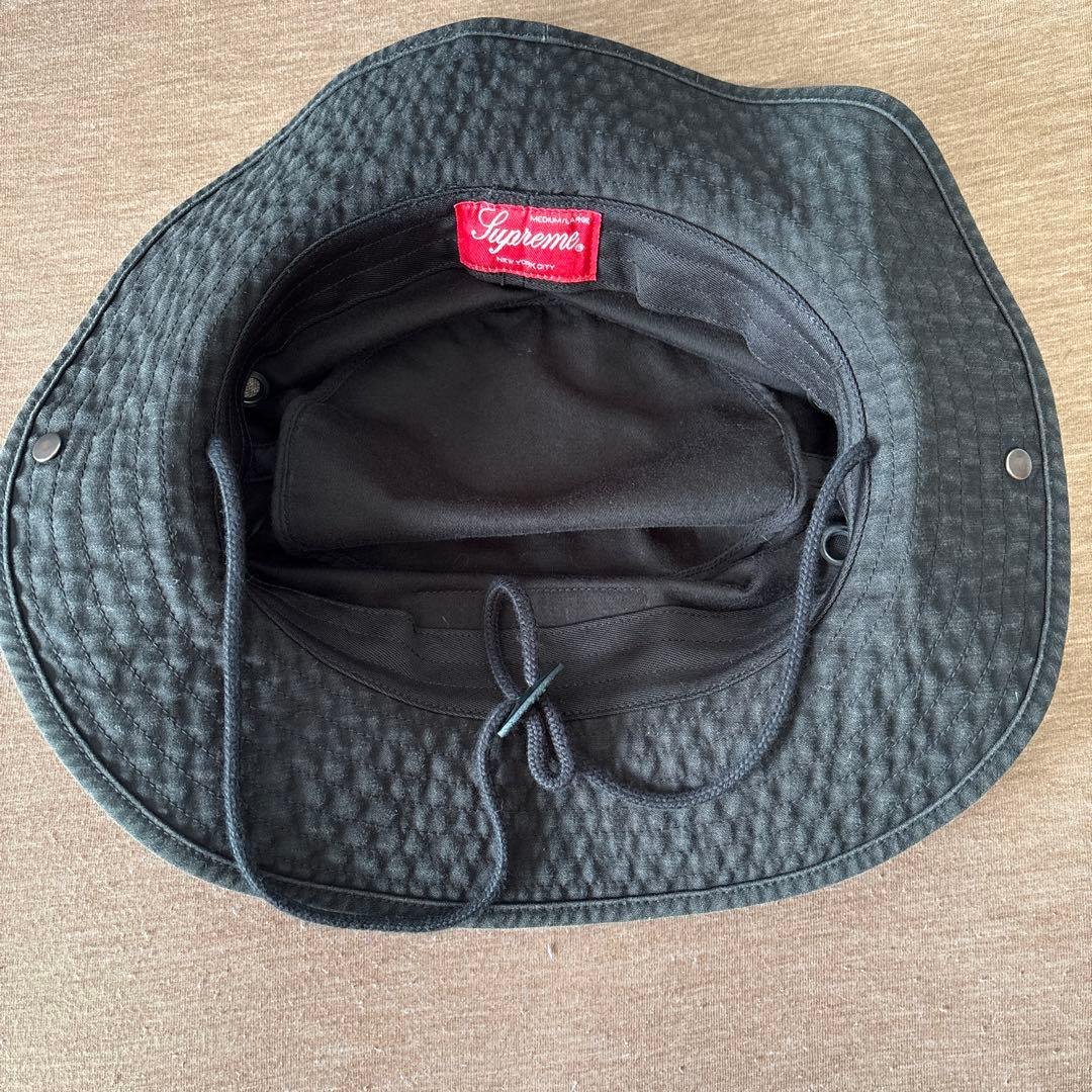 supreme ハット　ブラック