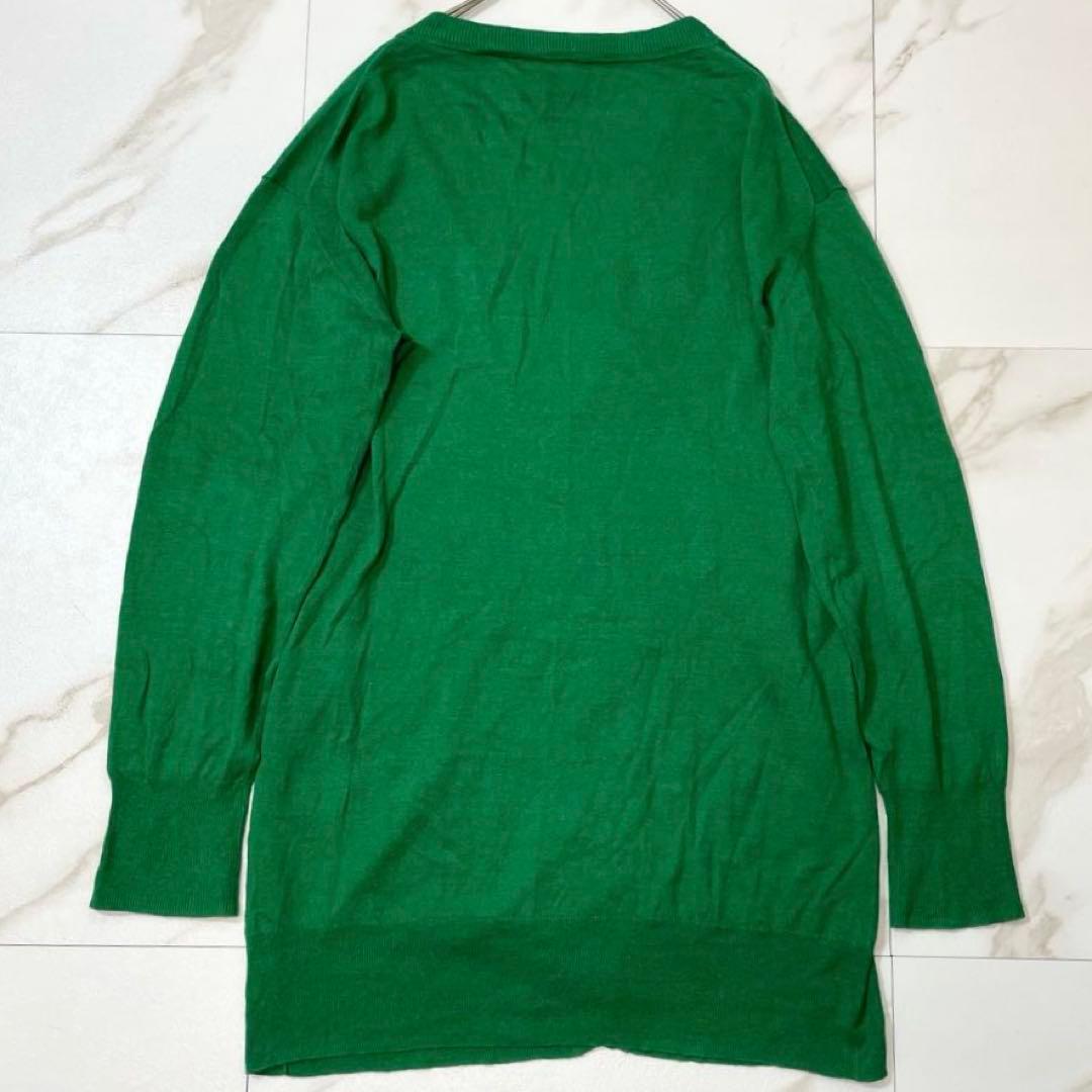 ヴィヴィアンウエストウッド レッドレーベル カーディガン コットンリネン 緑