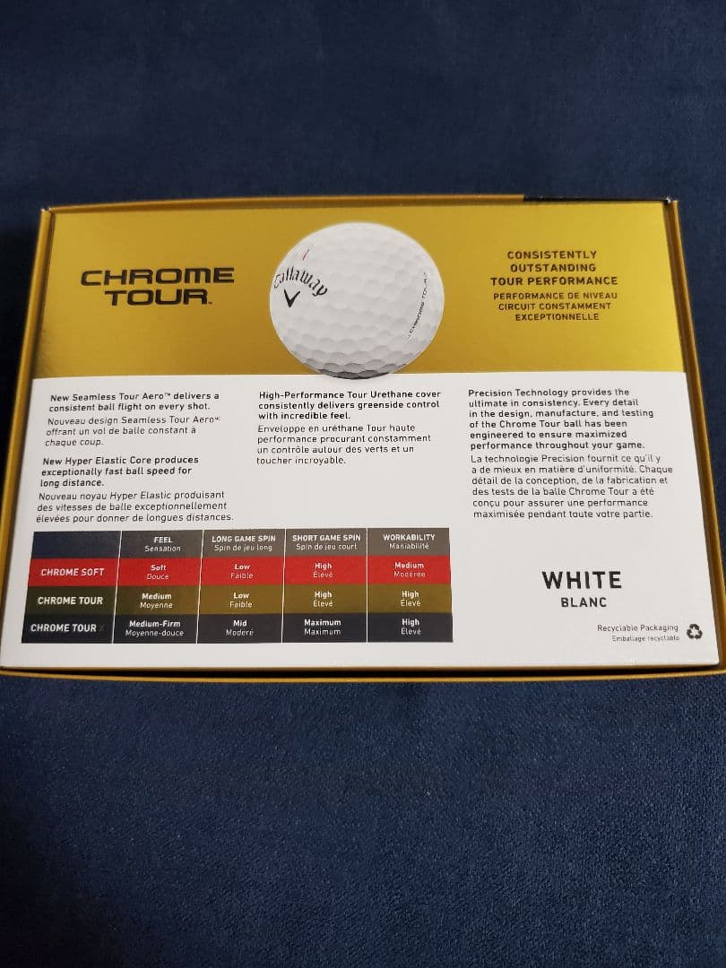 【新品】キャロウェイ ゴルフボール　CHROME TOUR 5ダース