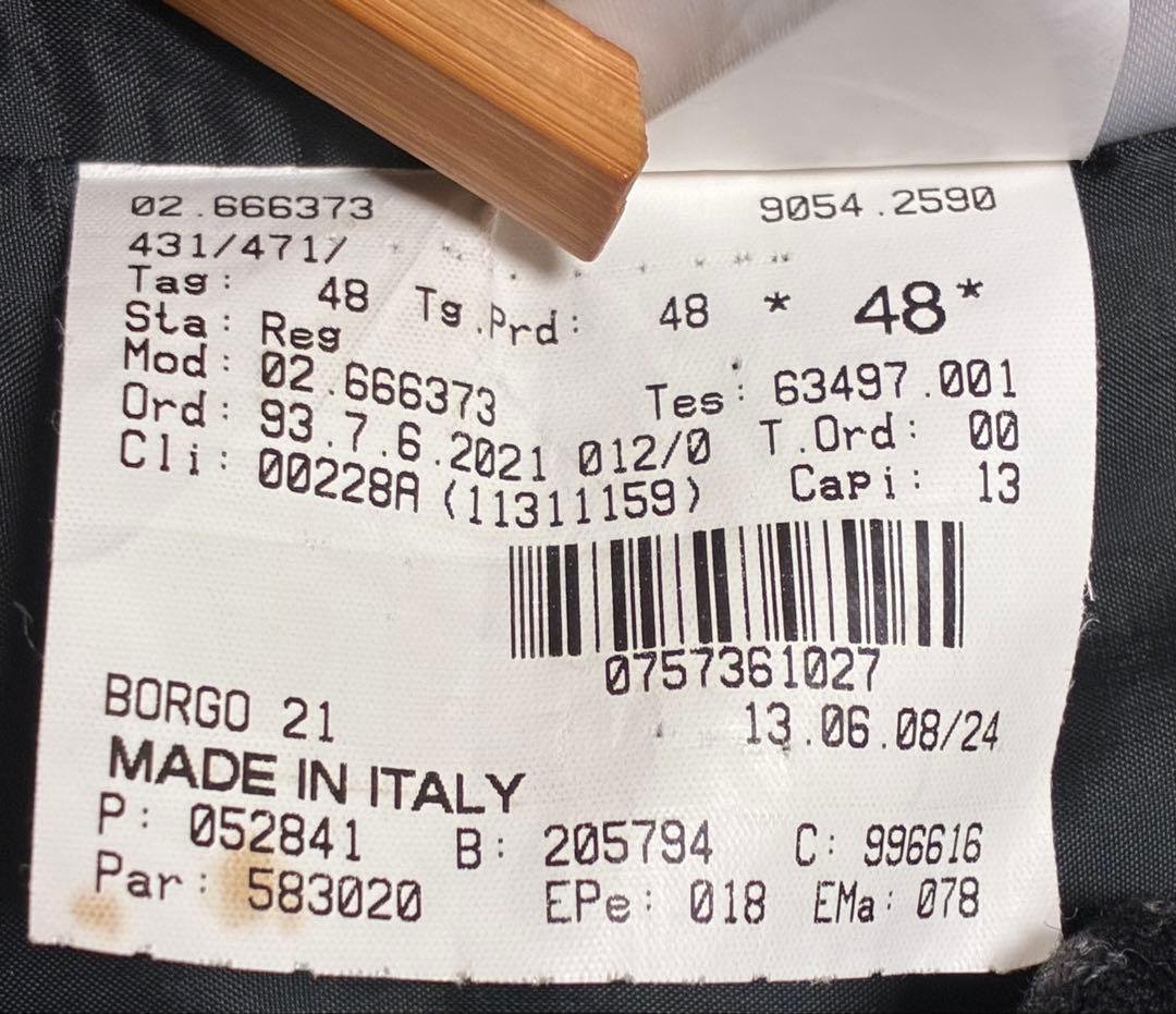 GIORGIOARMANI美品イタリア製テーラードジャケットブラック黒XL位48