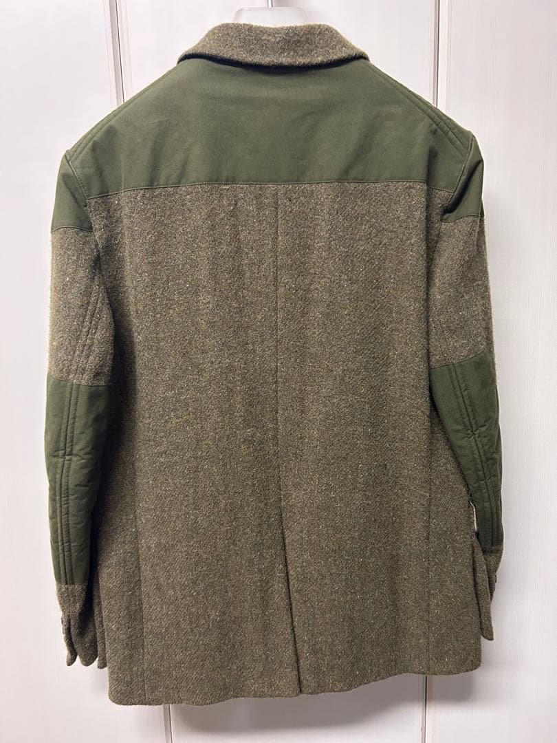 ナイジェルケーボン　マロリージャケット　オリーブ　50 ハリスツィード
