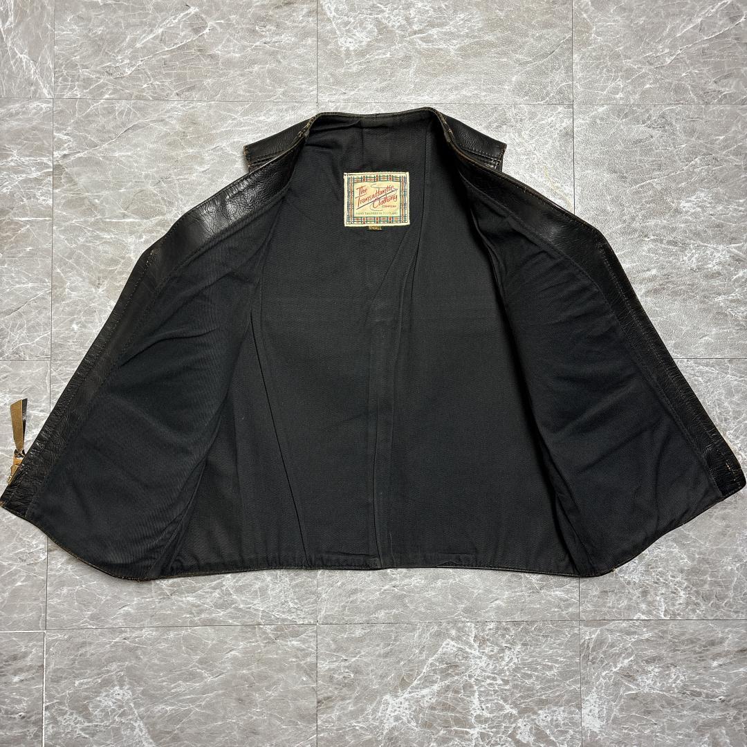 スコットランド製 Transatlantic Clothing レザーベスト S
