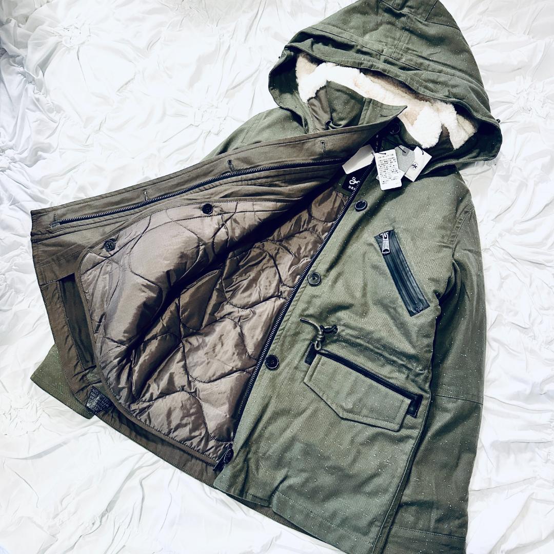 新品タグ付＊定価１４万円 とにかく暖かい♪デンハム モッズパーカー付コート