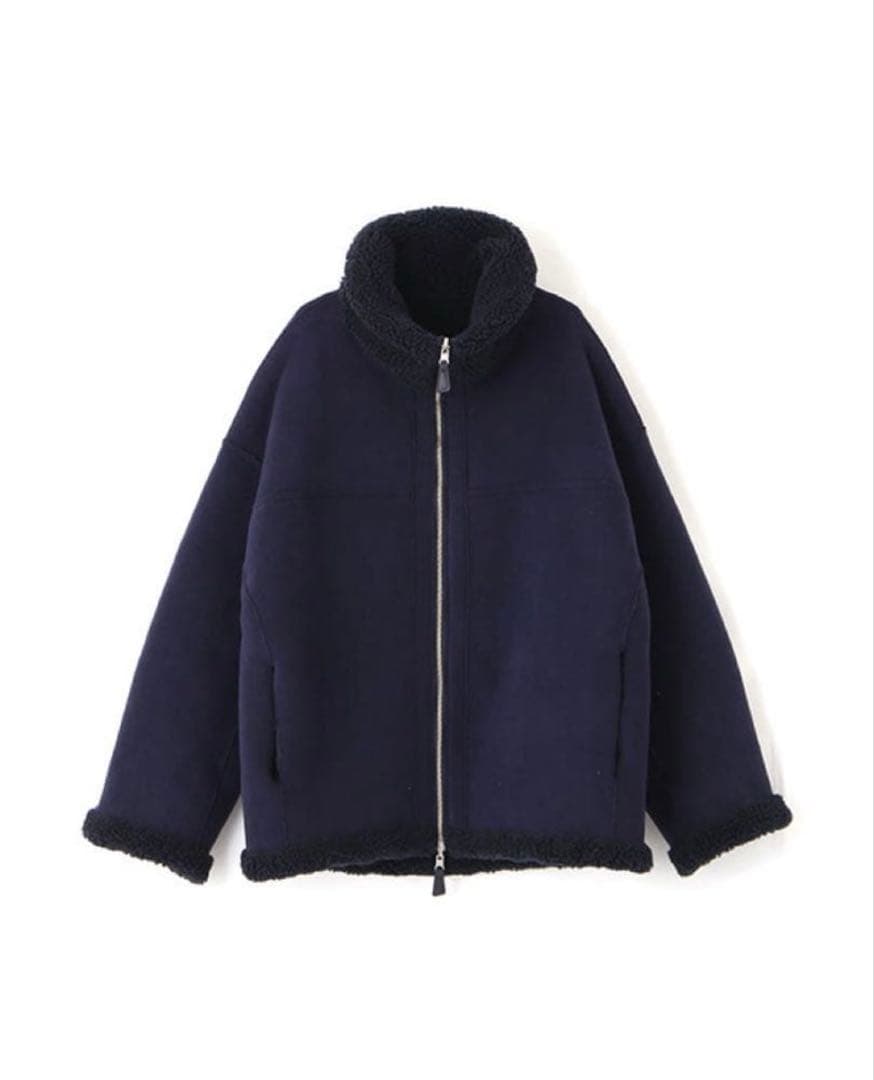 ETRETOKYO エトレトウキョウ　リバーシブルボアブルゾン　ネイビー