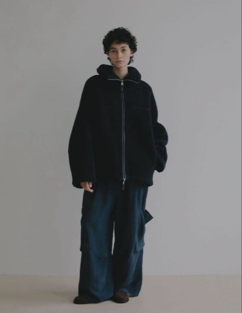 ETRETOKYO エトレトウキョウ　リバーシブルボアブルゾン　ネイビー