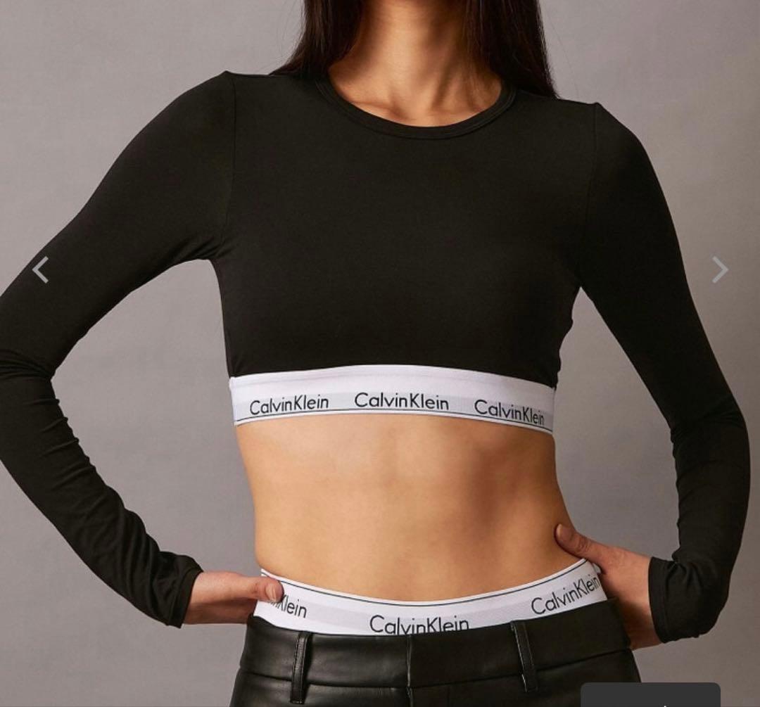 カルバンクライン　長袖Tシャツブラレット グレー